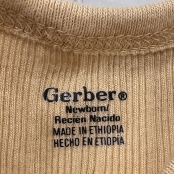 Gerber Kids One Pieces Bodysuits in Green, Brown, and Tan - Picture 4 of 5